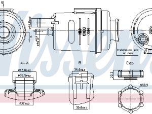 Vas de expansiune racire NISSENS 996314 – FORD | AutoRival