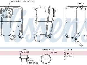 Vas de expansiune racire NISSENS 996346 – FORD | AutoRival
