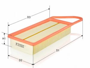 Filtru aer TECNECO FILTERS AR2075PM – FORD | AutoRival