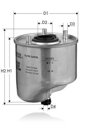 Filtru combustibil TECNECO FILTERS GS1071 – FORD | AutoRival