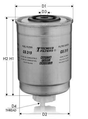 Filtru combustibil TECNECO FILTERS GS319 – FORD | AutoRival
