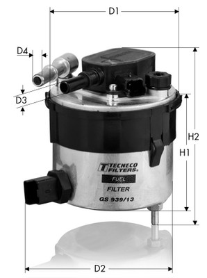 Filtru combustibil TECNECO FILTERS GS939/13 – FORD | AutoRival