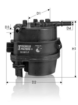 Filtru combustibil TECNECO FILTERS GS9811P – FORD | AutoRival