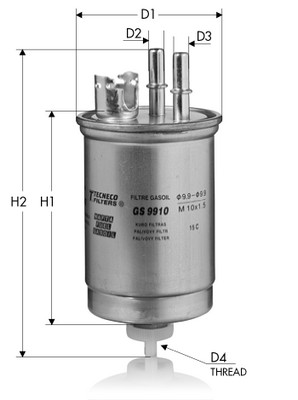Filtru combustibil TECNECO FILTERS GS9910 – FORD | AutoRival