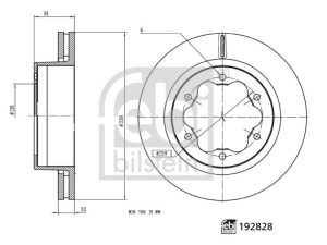 Disc frana FEBI BILSTEIN 192828
