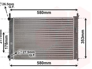 Radiator racire motor VAN WEZEL 18002326 – FORD | AutoRival