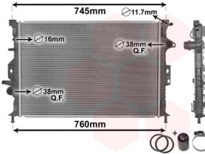 Radiator racire motor VAN WEZEL 18002425 – FORD | AutoRival