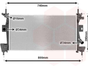 Radiator racire motor VAN WEZEL 18002475 – FORD | AutoRival