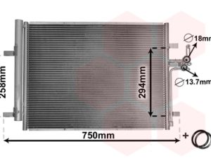 Condensator climatizare VAN WEZEL 18005428 – FORD | AutoRival