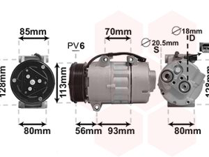 Compresor climatizare VAN WEZEL 1800K416 – FORD | AutoRival