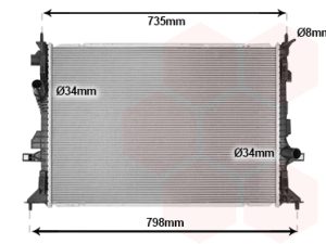 Radiator racire motor VAN WEZEL 18012712 – FORD | AutoRival