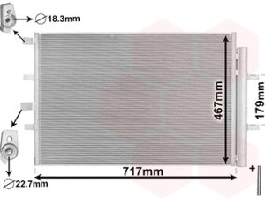 Condensator climatizare VAN WEZEL 18015703 – FORD | AutoRival