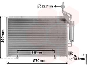 Condensator climatizare VAN WEZEL 18015706 – FORD | AutoRival