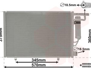 Condensator climatizare VAN WEZEL 18015707 – FORD | AutoRival
