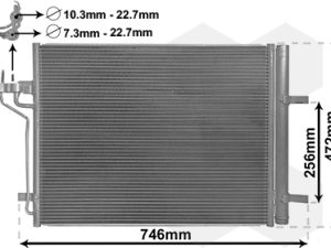 Condensator climatizare VAN WEZEL 18015710 – FORD | AutoRival