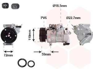 Compresor climatizare VAN WEZEL 1801K730 – FORD | AutoRival