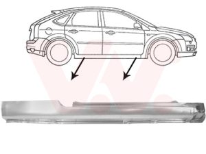 Placa de prag VAN WEZEL 1863102 – FORD | AutoRival