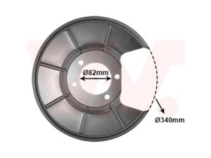 Protectie stropire disc frana VAN WEZEL 1881374 – FORD | AutoRival