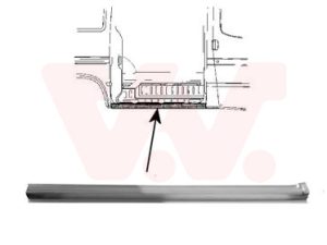 Placa de prag VAN WEZEL 1898110 – FORD | AutoRival