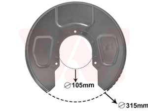Protectie stropire disc frana VAN WEZEL 5878373 – FORD | AutoRival