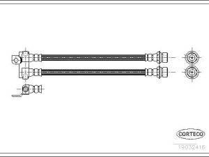 Furtun frana CORTECO 19032416 – FORD | AutoRival