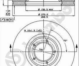 Disc frana BREMBO 09.2943.10 – FORD | AutoRival