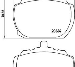 Set placute frana BREMBO P 24 004 – FORD | AutoRival