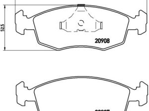 Set placute frana BREMBO P 24 019 – FORD | AutoRival