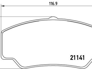 Set placute frana BREMBO P 24 023 – FORD | AutoRival
