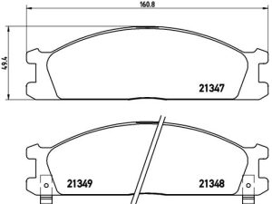 Set placute frana BREMBO P 24 026 – FORD | AutoRival