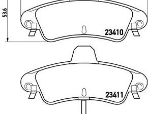 Set placute frana BREMBO P 24 038 – FORD | AutoRival