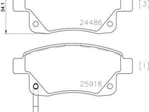 Set placute frana BREMBO P 24 066 – FORD | AutoRival