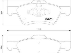 Set placute frana BREMBO P 24 159 – FORD | AutoRival