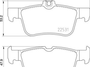 Set placute frana BREMBO P 24 175 – FORD | AutoRival