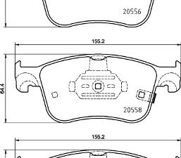 Set placute frana BREMBO P 24 218 – FORD | AutoRival