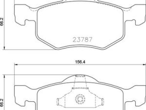 Set placute frana BREMBO P 24 219 – FORD | AutoRival