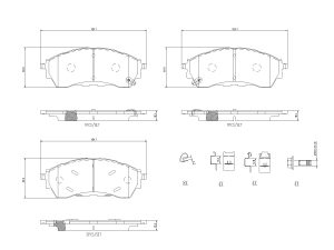 Set placute frana BREMBO P 24 225 – FORD | AutoRival