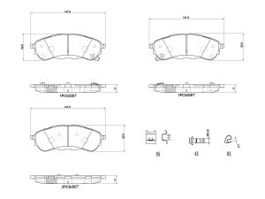 Set placute frana BREMBO P 24 235 – FORD | AutoRival