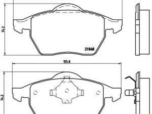 Set placute frana BREMBO P 85 039 – FORD | AutoRival
