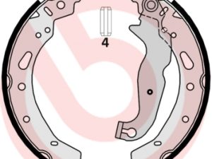 Set saboti frana BREMBO S 24 540 – FORD | AutoRival