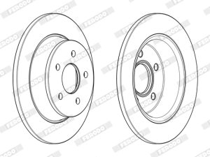 Disc frana FERODO DDF2058C – FORD | AutoRival