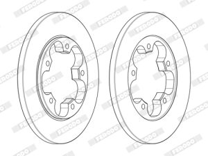 Disc frana FERODO DDF2484C – FORD | AutoRival
