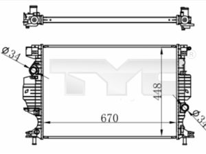 Radiator racire motor TYC 710-0060 – FORD | AutoRival