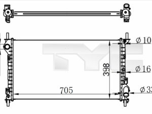 Radiator racire motor TYC 710-0068-R – FORD | AutoRival