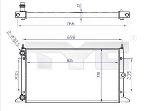 Radiator racire motor TYC 737-0043-R – FORD | AutoRival