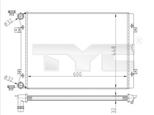 Radiator racire motor TYC 737-0067-R – FORD | AutoRival