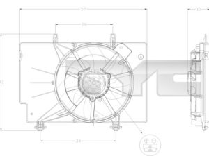 Ventilator radiator TYC 810-0042 – FORD | AutoRival