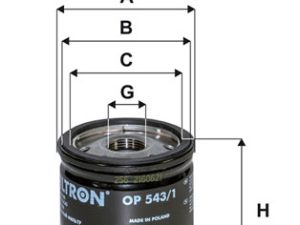 Filtru ulei FILTRON OP 543/1 – FORD | AutoRival