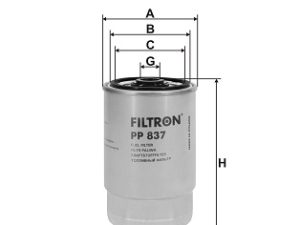 Filtru combustibil FILTRON PP 837 – FORD | AutoRival