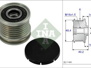Fulie alternator INA 535 0001 10 – FORD | AutoRival